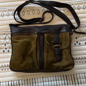 Latico Olive and Black Shoulder Bag